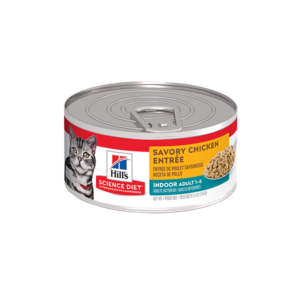 Hills Science Diet Adult Indoor Savory Chicken Entrée Lata 5.5 OZ