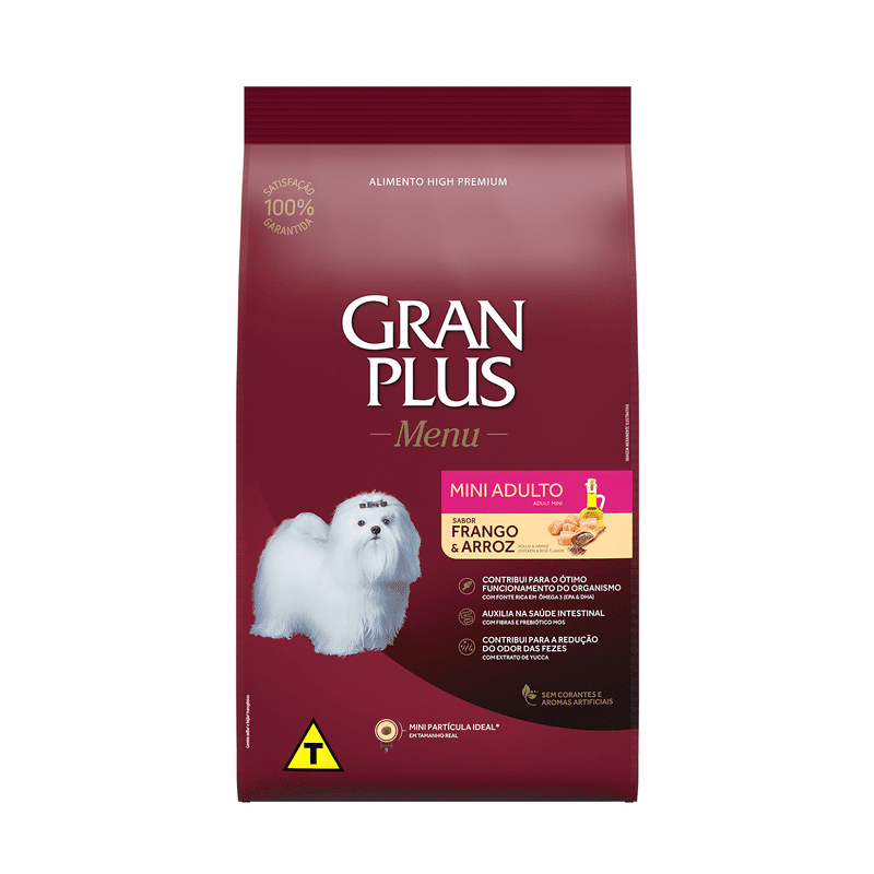GRAN PLUS MENU PERRO R. PEQ POLLO Y ARROZ 3KG